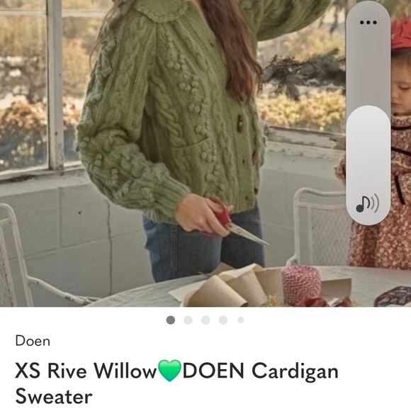 Doen Sweaters - IN SEARCH OF Doen Willow Green Cable Knit Cardigan